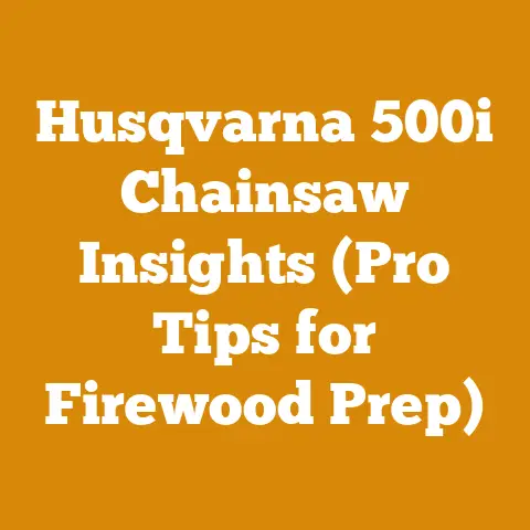 Husqvarna 500i Chainsaw Insights (Pro Tips for Firewood Prep)