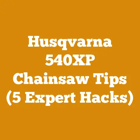 Husqvarna 540XP Chainsaw Tips (5 Expert Hacks)