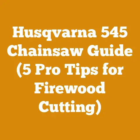 Husqvarna 545 Chainsaw Guide (5 Pro Tips for Firewood Cutting)