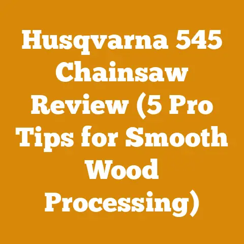 Husqvarna 545 Chainsaw Review (5 Pro Tips for Smooth Wood Processing)