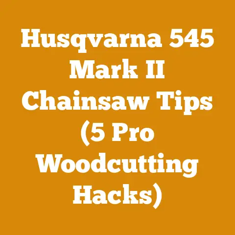 Husqvarna 545 Mark II Chainsaw Tips (5 Pro Woodcutting Hacks)