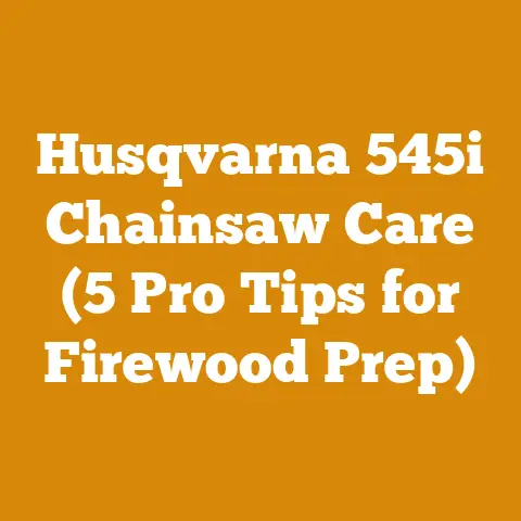Husqvarna 545i Chainsaw Care (5 Pro Tips for Firewood Prep)