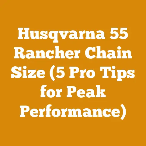 Husqvarna 55 Rancher Chain Size (5 Pro Tips for Peak Performance)