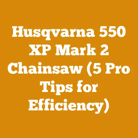 Husqvarna 550 XP Mark 2 Chainsaw (5 Pro Tips for Efficiency)