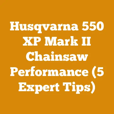 Husqvarna 550 XP Mark II Chainsaw Performance (5 Expert Tips)