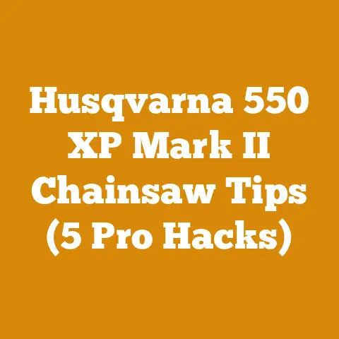 Husqvarna 550 XP Mark II Chainsaw Tips (5 Pro Hacks)