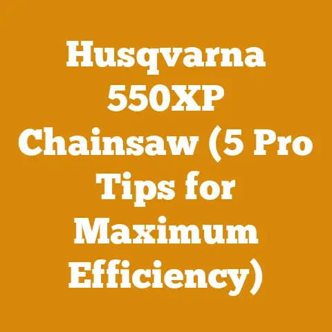 Husqvarna 550XP Chainsaw (5 Pro Tips for Maximum Efficiency)