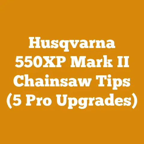 Husqvarna 550XP Mark II Chainsaw Tips (5 Pro Upgrades)