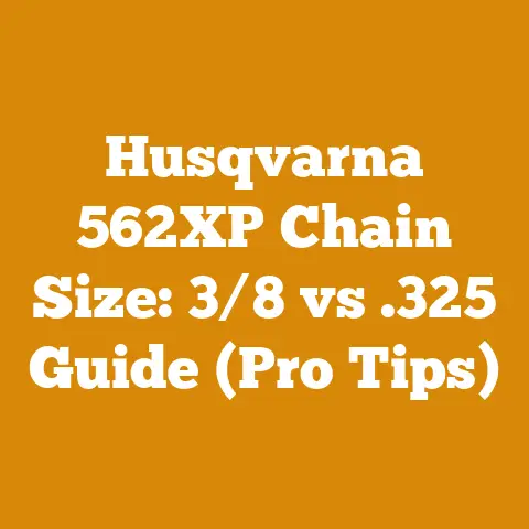 Husqvarna 562XP Chain Size: 3/8 vs .325 Guide (Pro Tips)