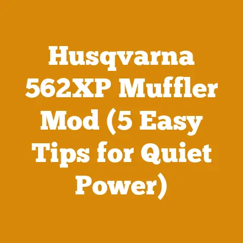 Husqvarna 562XP Muffler Mod (5 Easy Tips for Quiet Power)