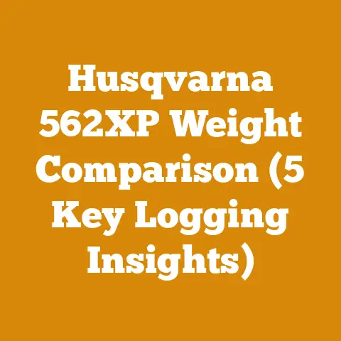 Husqvarna 562XP Weight Comparison (5 Key Logging Insights)