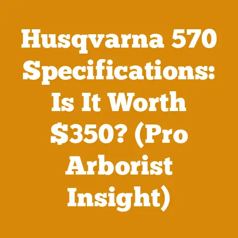 Husqvarna 570 Specifications: Is It Worth $350? (Pro Arborist Insight)