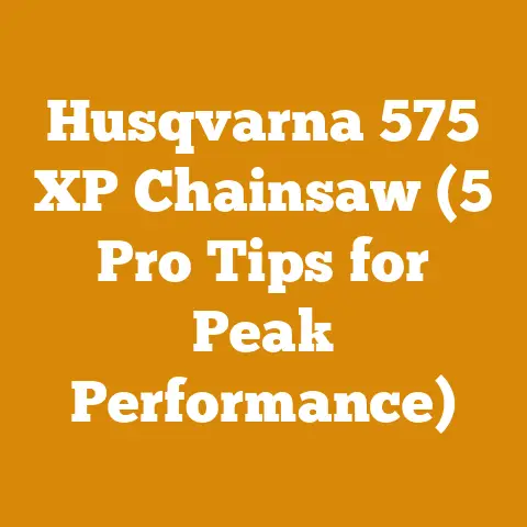 Husqvarna 575 XP Chainsaw (5 Pro Tips for Peak Performance)