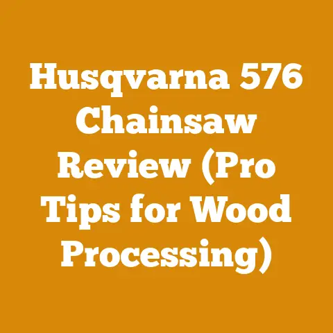 Husqvarna 576 Chainsaw Review (Pro Tips for Wood Processing)