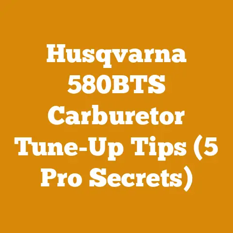 Husqvarna 580BTS Carburetor Tune-Up Tips (5 Pro Secrets)