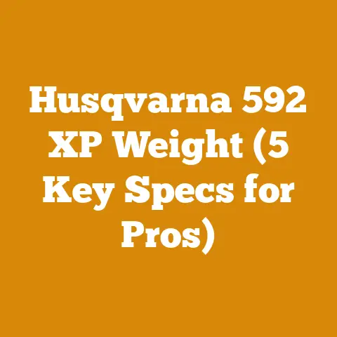 Husqvarna 592 XP Weight (5 Key Specs for Pros)