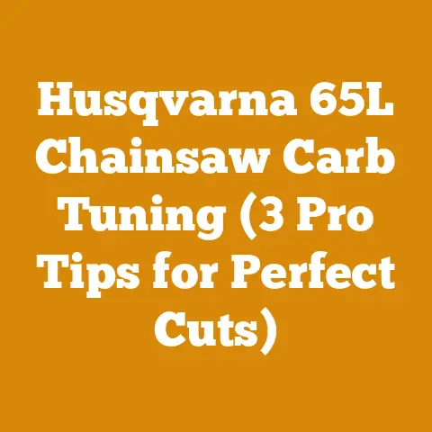 Husqvarna 65L Chainsaw Carb Tuning (3 Pro Tips for Perfect Cuts)