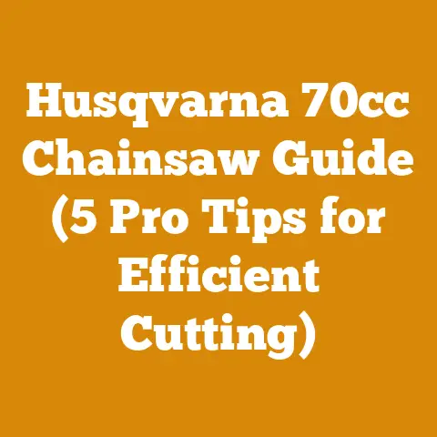 Husqvarna 70cc Chainsaw Guide (5 Pro Tips for Efficient Cutting)