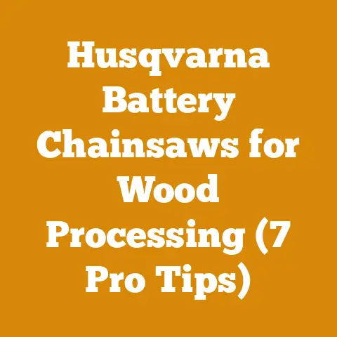 Husqvarna Battery Chainsaws for Wood Processing (7 Pro Tips)