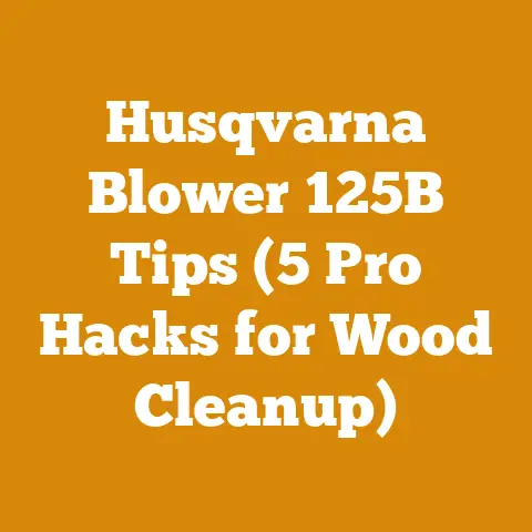 Husqvarna Blower 125B Tips (5 Pro Hacks for Wood Cleanup)