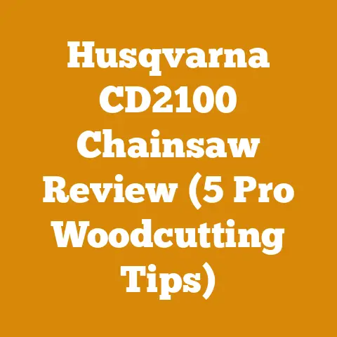 Husqvarna CD2100 Chainsaw Review (5 Pro Woodcutting Tips)