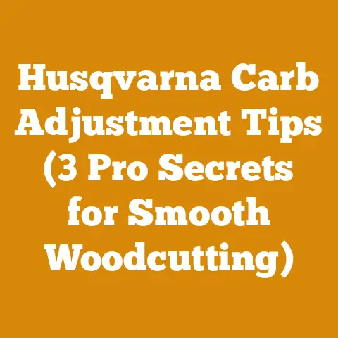 Husqvarna Carb Adjustment Tips (3 Pro Secrets for Smooth Woodcutting)