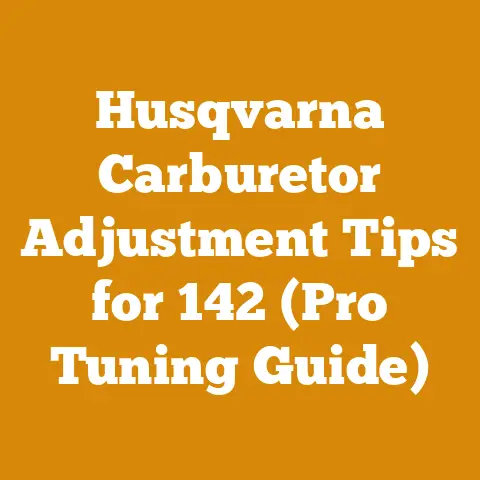 Husqvarna Carburetor Adjustment Tips for 142 (Pro Tuning Guide)
