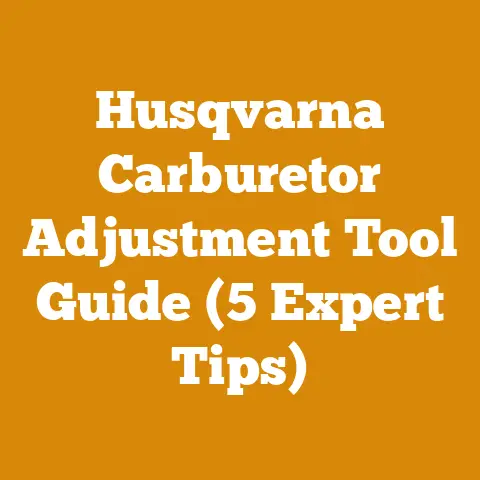 Husqvarna Carburetor Adjustment Tool Guide (5 Expert Tips)