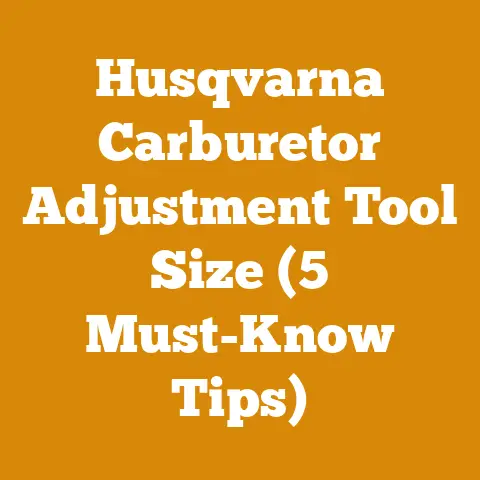 Husqvarna Carburetor Adjustment Tool Size (5 Must-Know Tips)