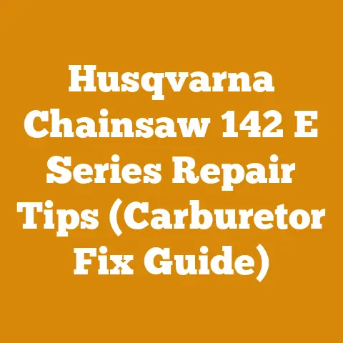 Husqvarna Chainsaw 142 E Series Repair Tips (Carburetor Fix Guide)
