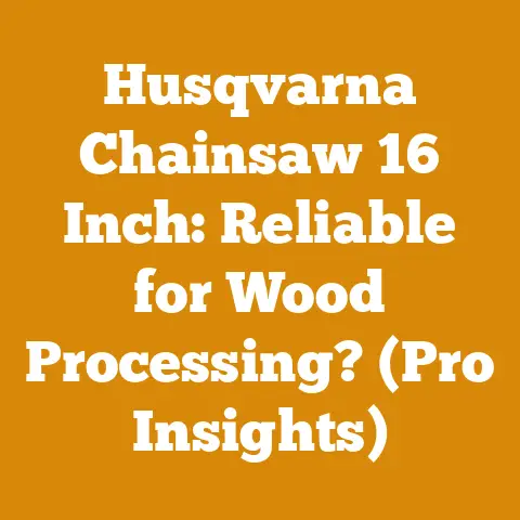 Husqvarna Chainsaw 16 Inch: Reliable for Wood Processing? (Pro Insights)