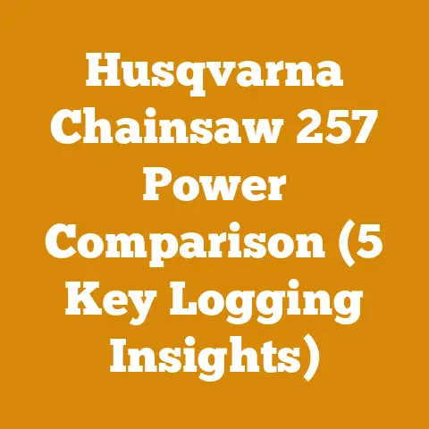 Husqvarna Chainsaw 257 Power Comparison (5 Key Logging Insights)
