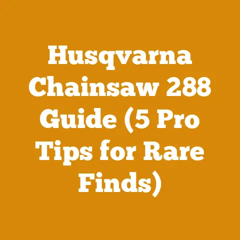 Husqvarna Chainsaw 288 Guide (5 Pro Tips for Rare Finds)