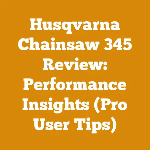 Husqvarna Chainsaw 345 Review: Performance Insights (Pro User Tips)