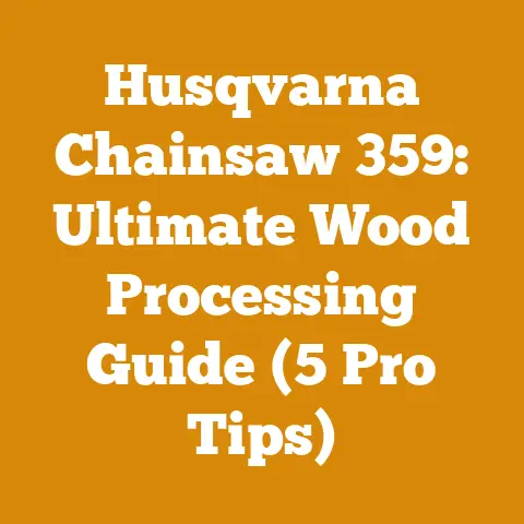 Husqvarna Chainsaw 359: Ultimate Wood Processing Guide (5 Pro Tips)