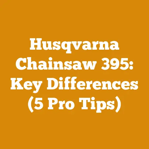 Husqvarna Chainsaw 395: Key Differences (5 Pro Tips)