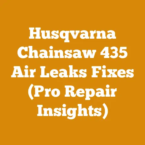 Husqvarna Chainsaw 435 Air Leaks Fixes (Pro Repair Insights)