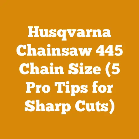 Husqvarna Chainsaw 445 Chain Size (5 Pro Tips for Sharp Cuts)