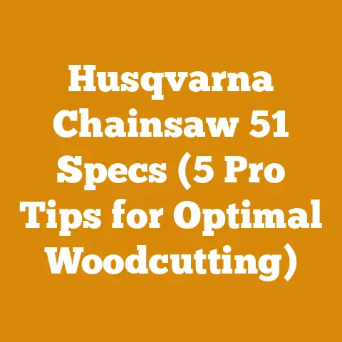 Husqvarna Chainsaw 51 Specs (5 Pro Tips for Optimal Woodcutting)