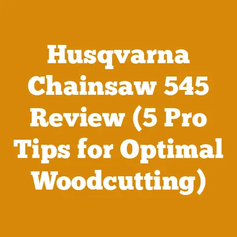 Husqvarna Chainsaw 545 Review (5 Pro Tips for Optimal Woodcutting)