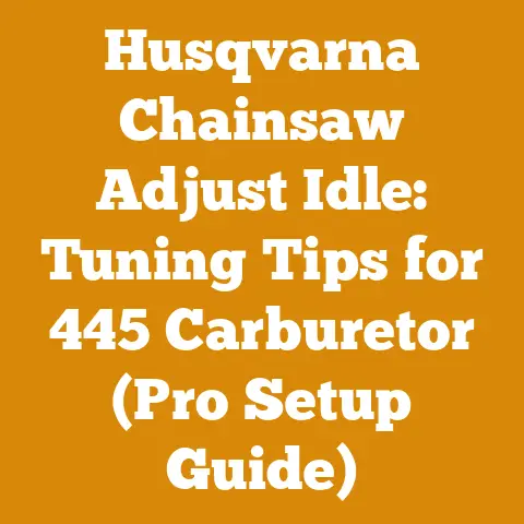 Husqvarna Chainsaw Adjust Idle: Tuning Tips for 445 Carburetor (Pro Setup Guide)