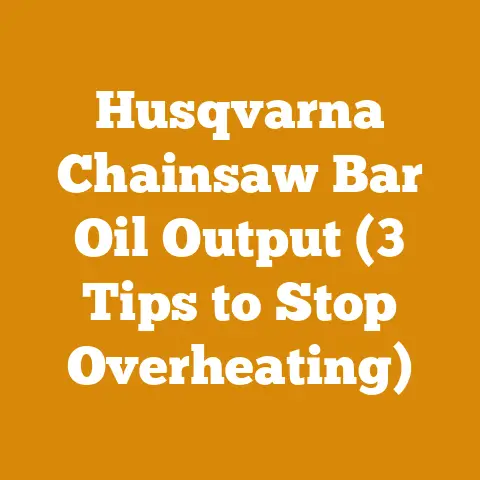 Husqvarna Chainsaw Bar Oil Output (3 Tips to Stop Overheating)