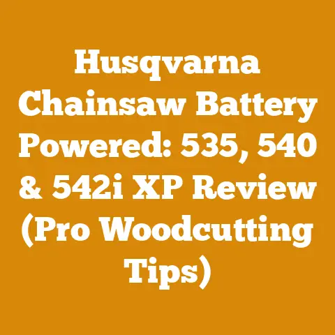 Husqvarna Chainsaw Battery Powered: 535, 540 & 542i XP Review (Pro Woodcutting Tips)