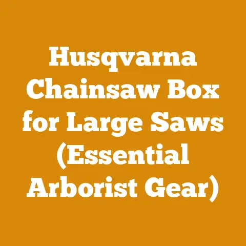 Husqvarna Chainsaw Box for Large Saws (Essential Arborist Gear)