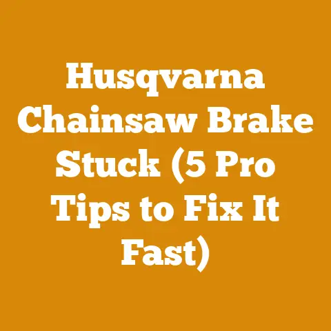Husqvarna Chainsaw Brake Stuck (5 Pro Tips to Fix It Fast)