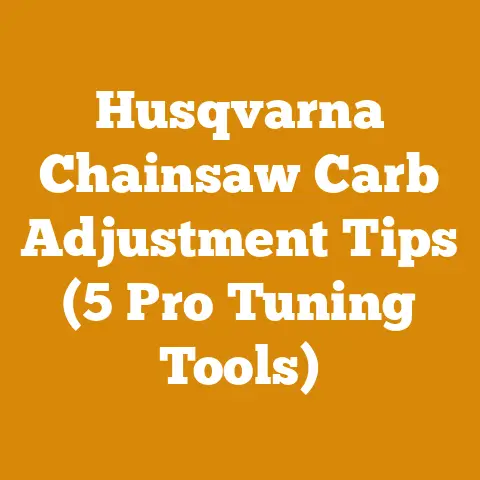 Husqvarna Chainsaw Carb Adjustment Tips (5 Pro Tuning Tools)