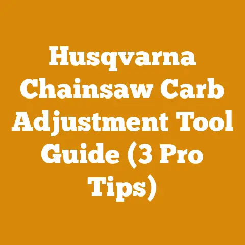 Husqvarna Chainsaw Carb Adjustment Tool Guide (3 Pro Tips)