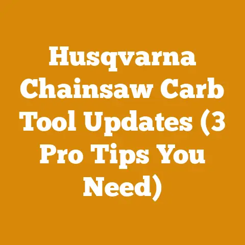 Husqvarna Chainsaw Carb Tool Updates (3 Pro Tips You Need)