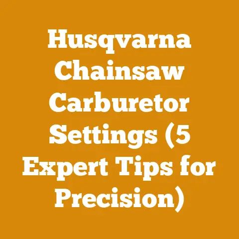 Husqvarna Chainsaw Carburetor Settings (5 Expert Tips for Precision)