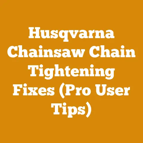 Husqvarna Chainsaw Chain Tightening Fixes (Pro User Tips)